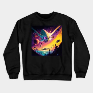 Menacing alien invasion - Mind Blowing Moment #8 Crewneck Sweatshirt